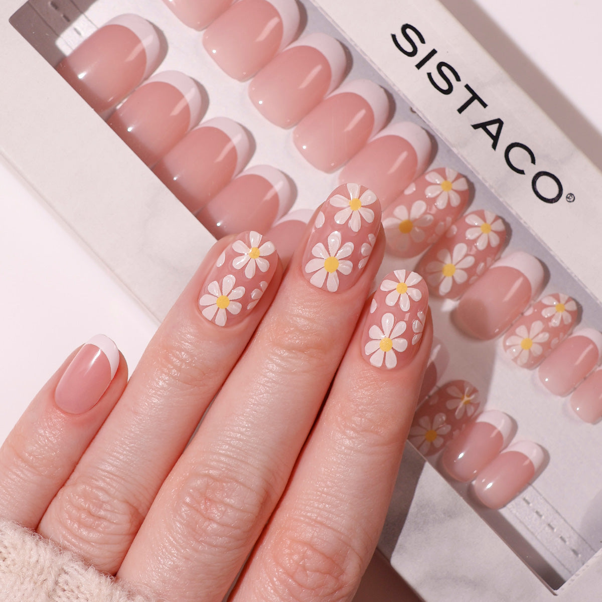 Daisy Daydream - Oval Sustainable Nails