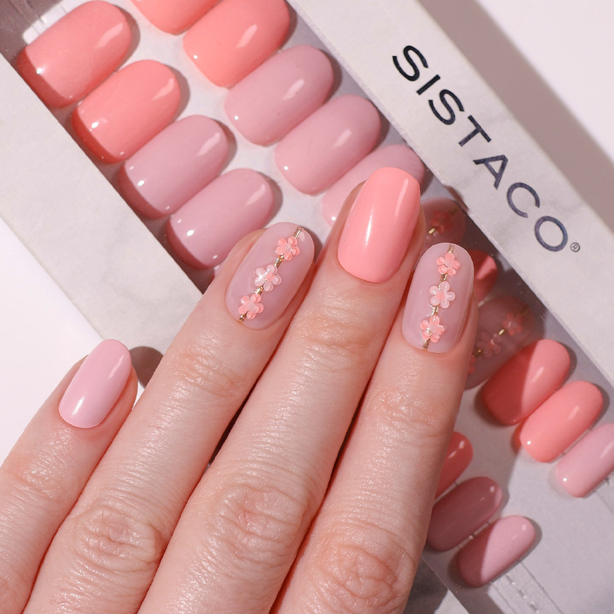 Petal Pressed - Oval Sustainable Nails