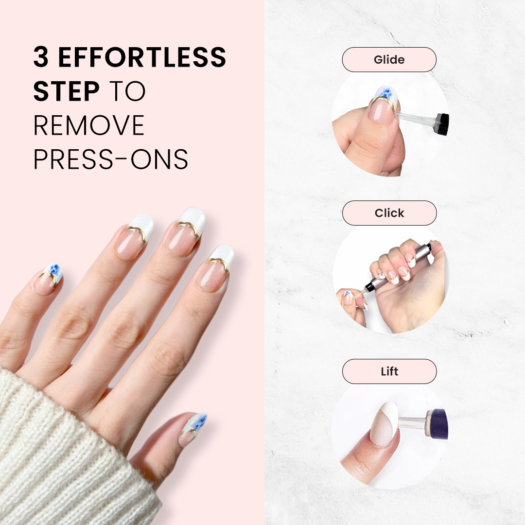 Pink Glow - Squoval Sustainable Nails