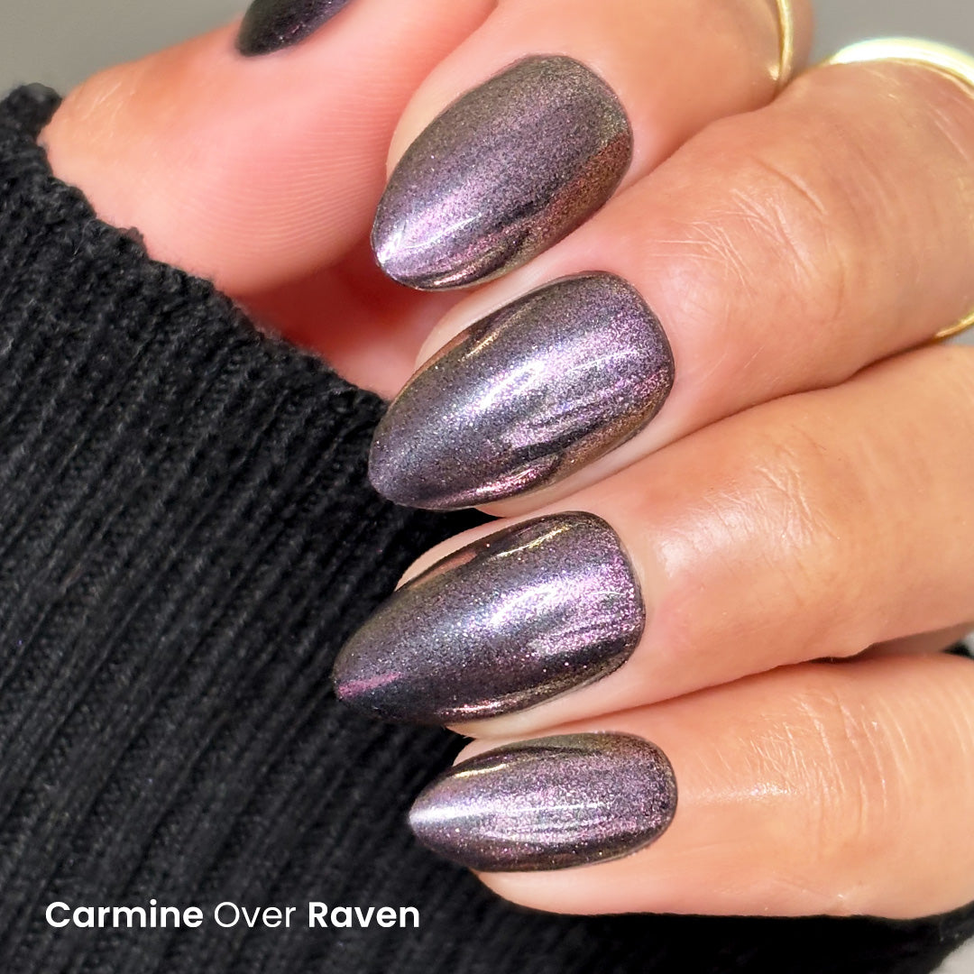 Carmine - Glazed Shade-Shift Metallic Nail Powder