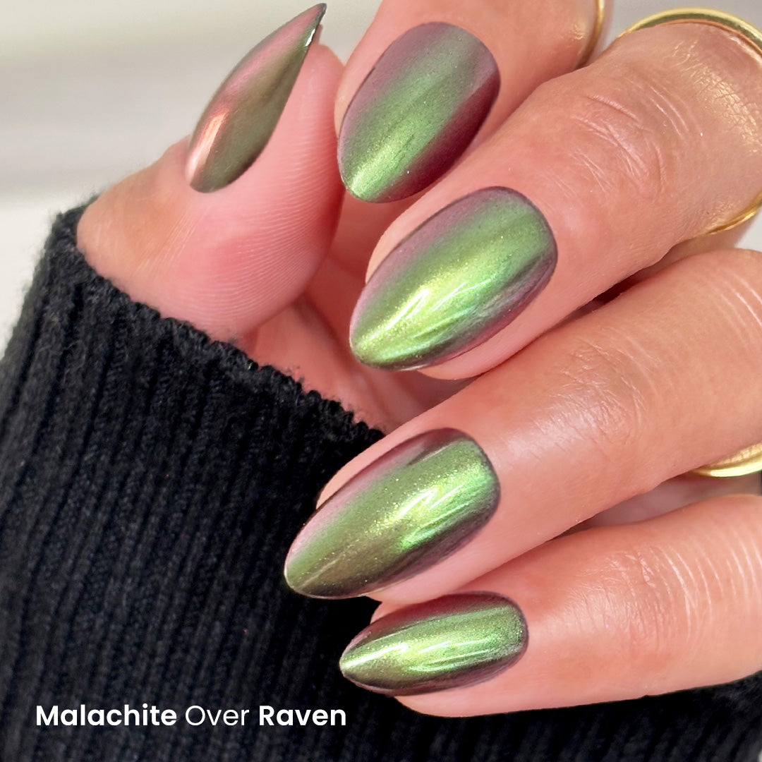 Malachite - Glazed Shade-Shift Metallic Nail Powder