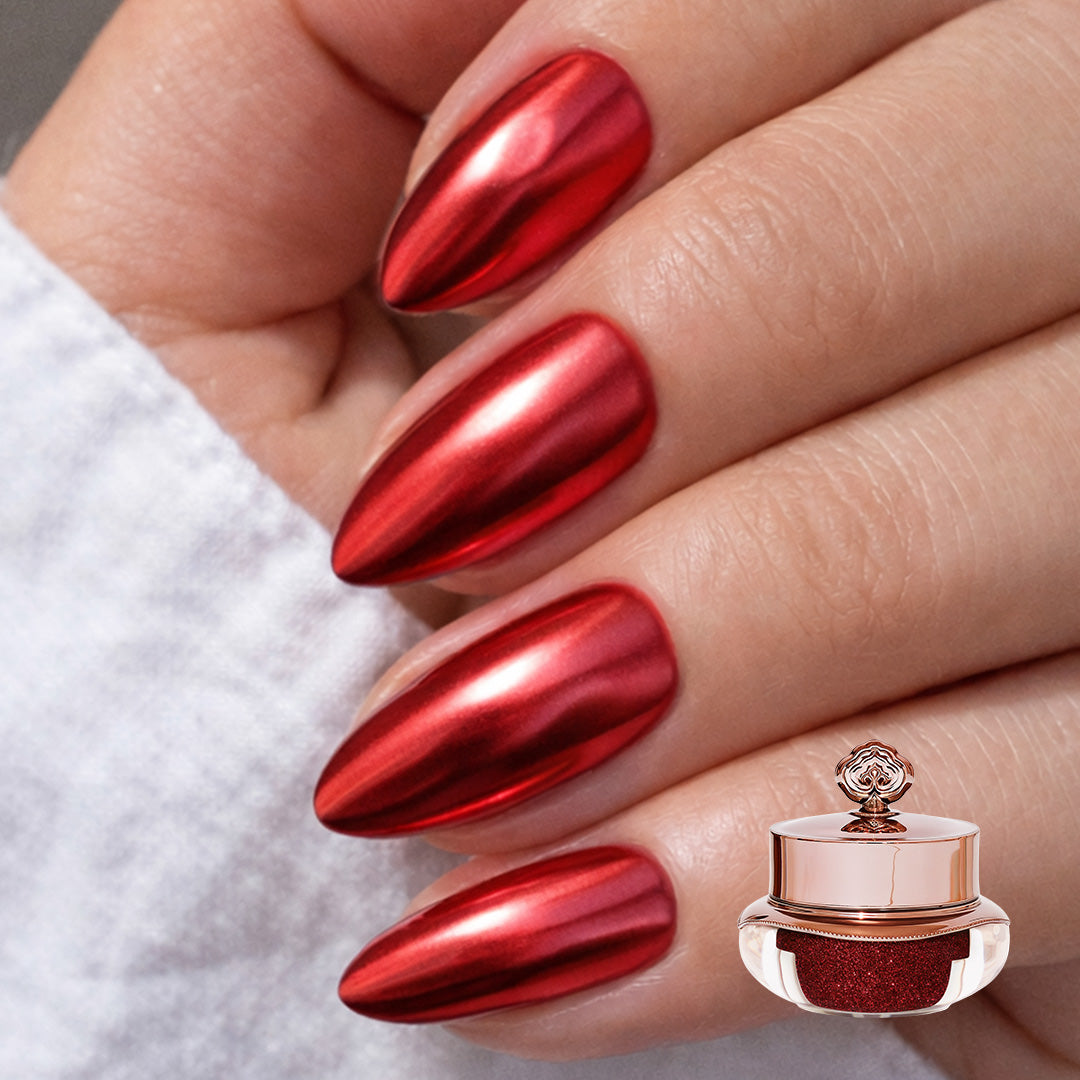 Red - Metallic Nail Powder