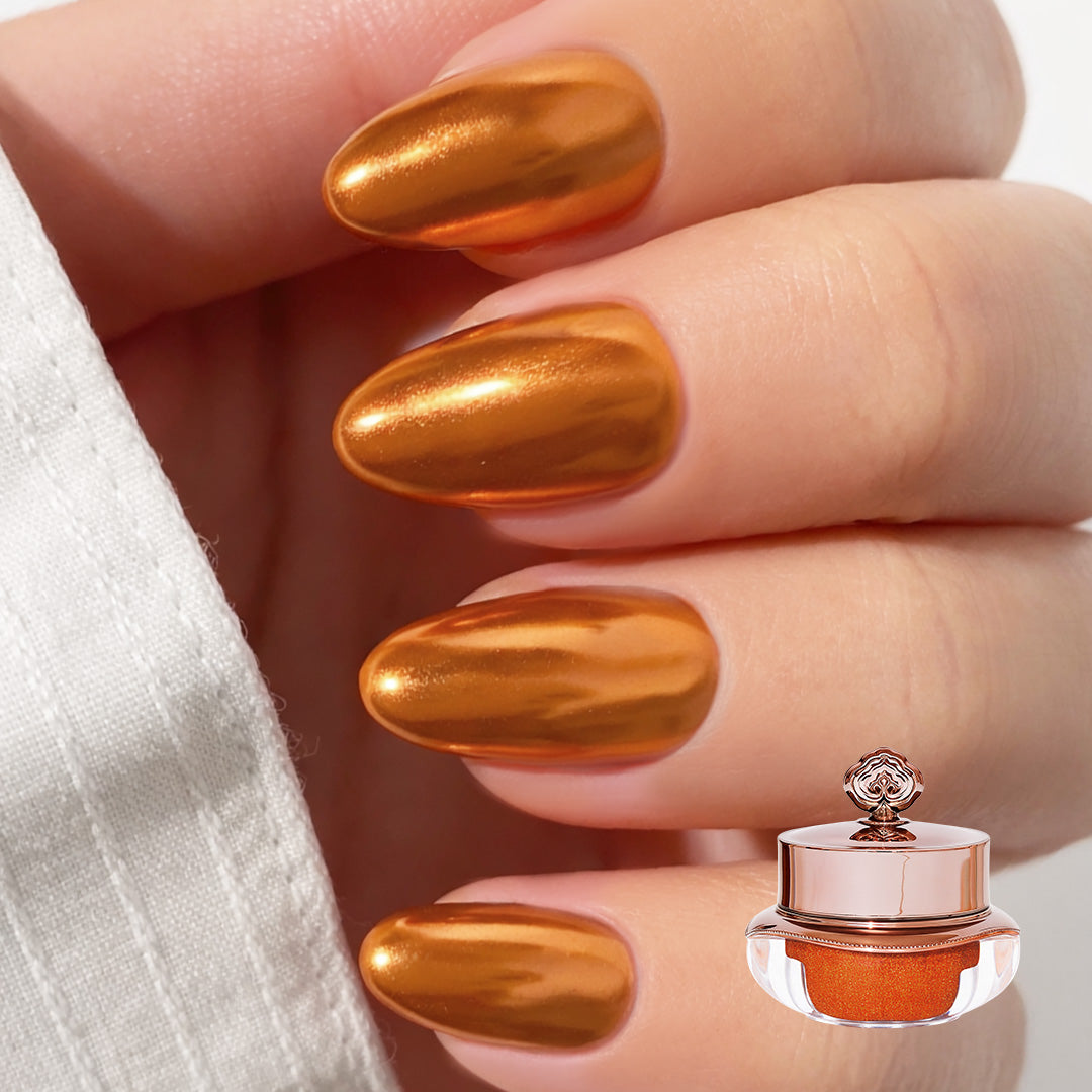Tangerine - Metallic Nail Powder