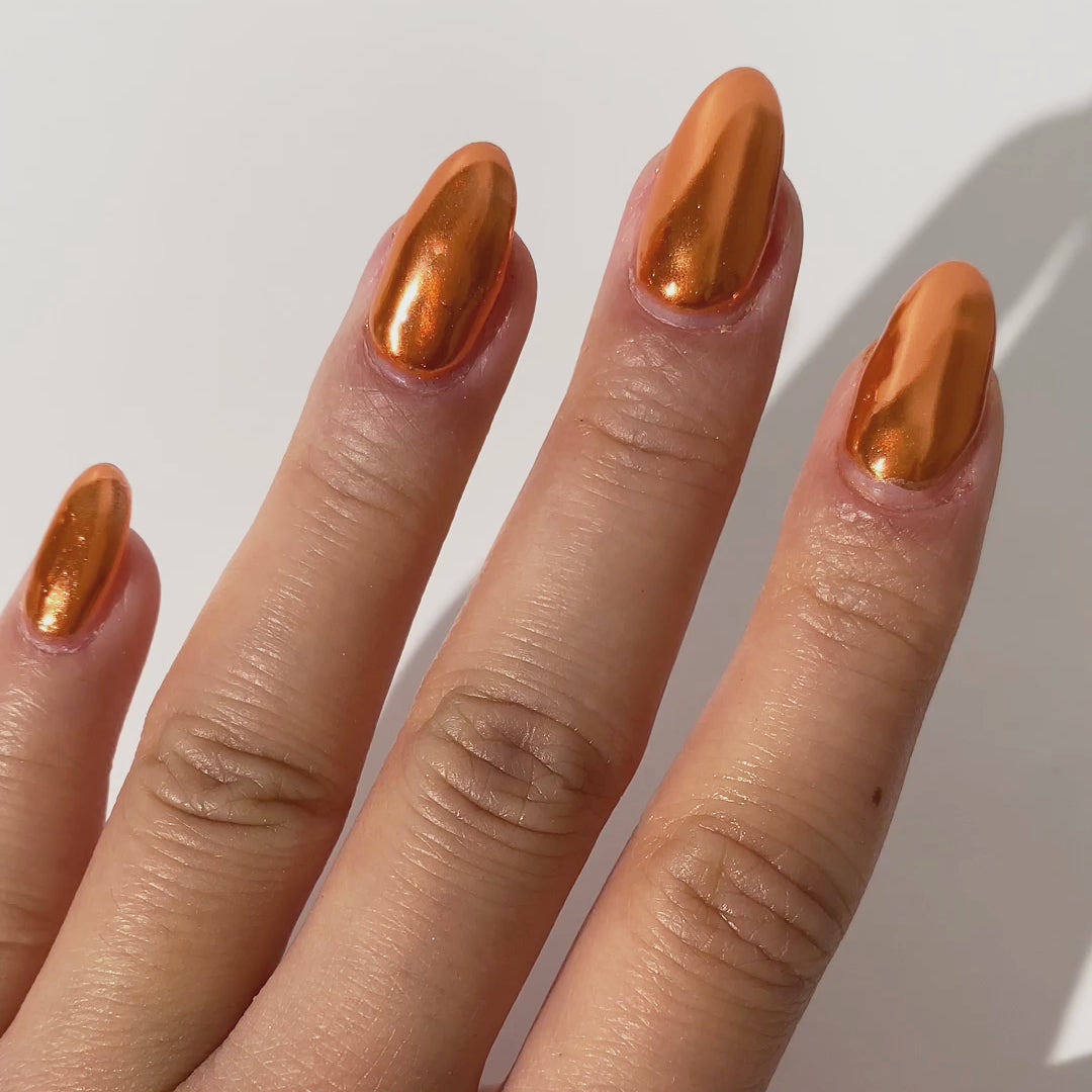 Tangerine - Metallic Nail Powder