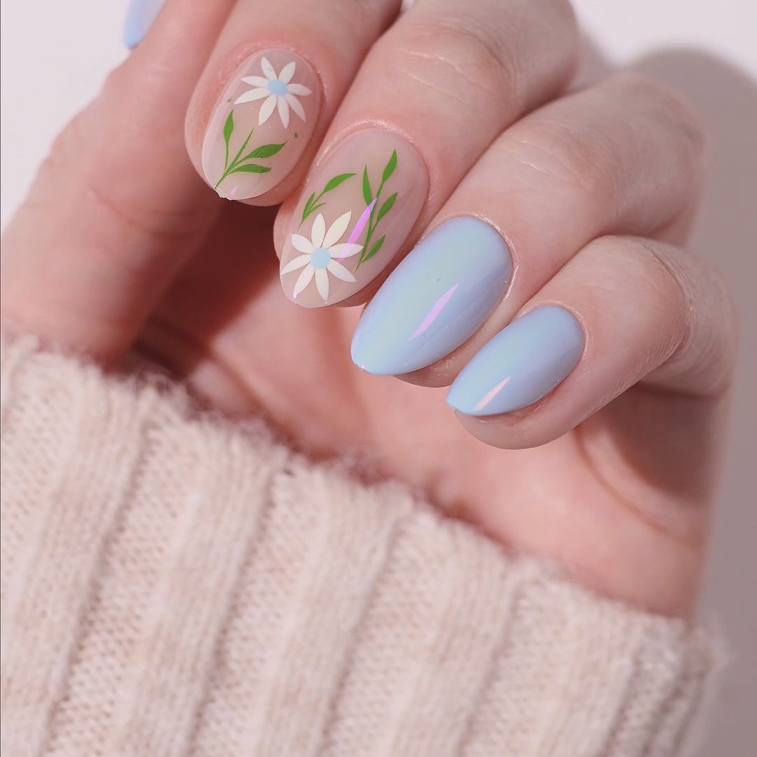 Bluebell Prism - Almond Sustainable Nails