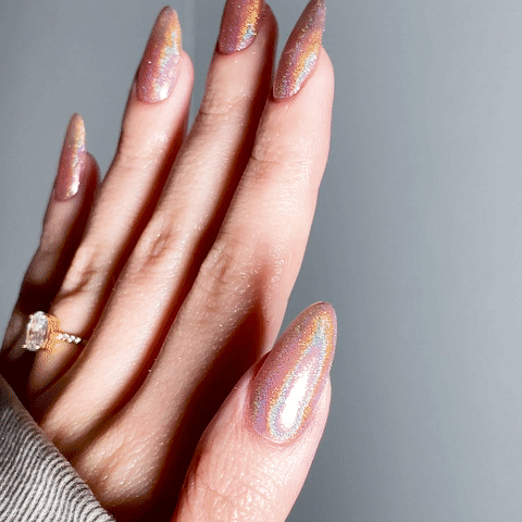 rose gold shimmer shade   